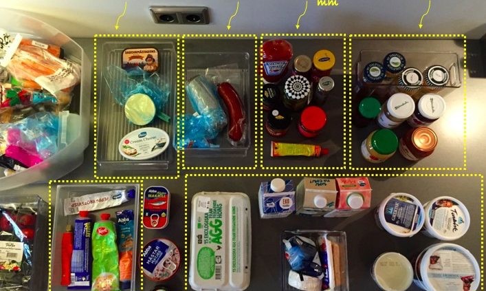 organisera kylskåpet