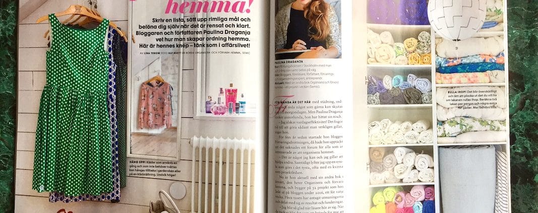 Drömhem och Trädgård nr 3 2107 Förvaringsdrottningen sid 68-69