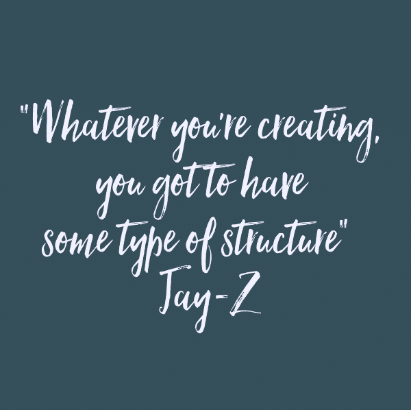 Även kreativitet behöver struktur - Jay-Z