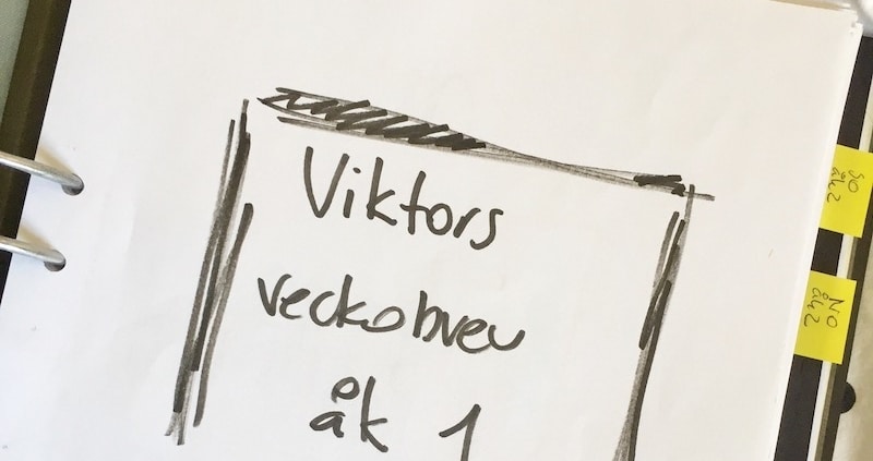 organisera skolböcker